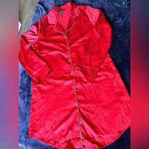 Satin Button-Up Nightgown